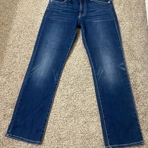 Lucky Brand Women’s Straight Jeans in Dark Blue Wash